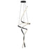 ET2 Serpentine Multi Light Pendant in Black Finish Model: E30667-BK