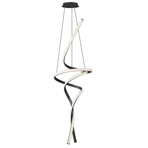 ET2 Serpentine Multi Light Pendant in Black Finish Model: E30667-BK
