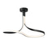 ET2 Serpentine Semi Flush Mount in Black Finish Model: E30660-BK