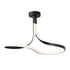 ET2 Serpentine Semi Flush Mount in Black Finish Model: E30660-BK