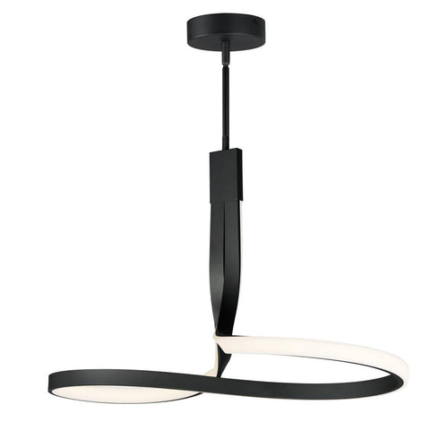 ET2 Serpentine Single Pendant in Black Finish Model: E30662-BK