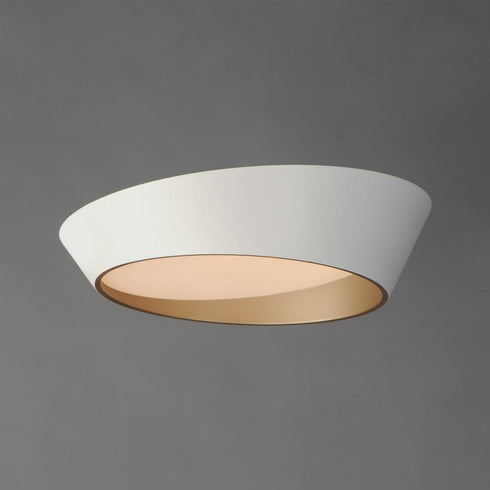 ET2 Slant Flush Mount in White/Gold Finish Model: E51032-WTGLD