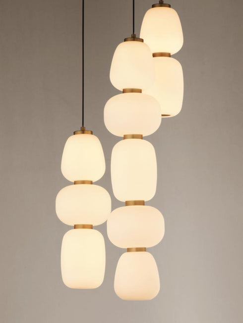 ET2 Soji Multi Light Pendant Model: E25069-92BKGLD