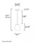 ET2 Soji Single Pendant Model: E25063-92BKGLD