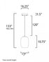 ET2 Soji Single Pendant Model: E25064-92BKGLD