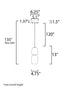 ET2 Soji Single Pendant Model: E25066-92BKGLD
