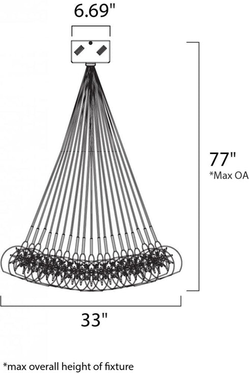 ET2 Starburst 37 Light Pendant Model: E20112-24