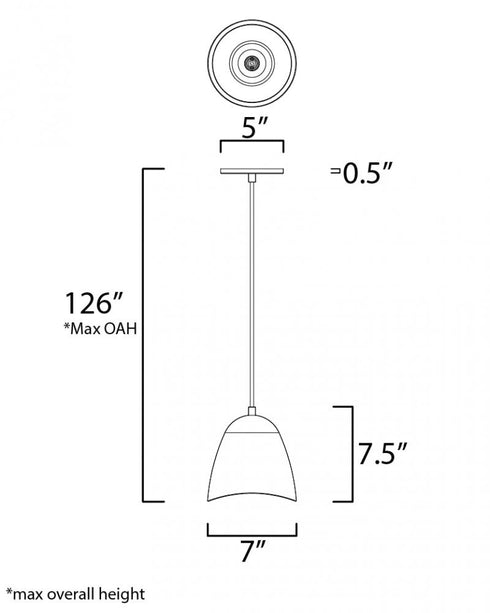 ET2 Sway Single Pendant Model: E25034-WT
