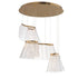 ET2 Tartan Multi Light Pendant in Brushed Champagne Finish Model: E24816-82BCN