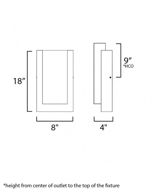 ET2 Tower Outdoor Wall Mount Model: E30184-01BK