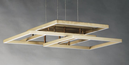 ET2 Traverse LED Entry Foyer Pendant in Champagne Finish Model: E21515-CHP