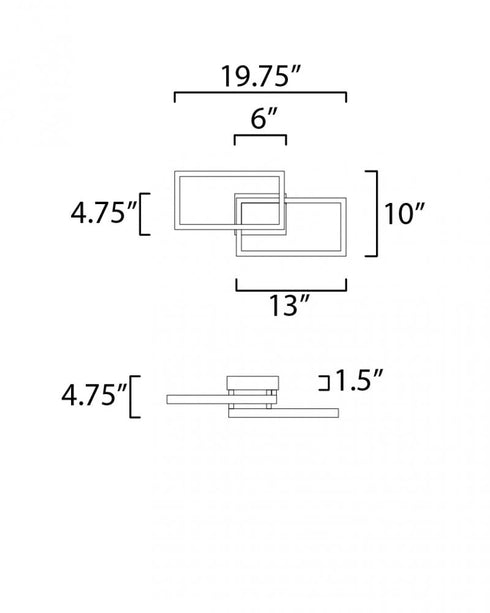 ET2 Traverse LED Outdoor Wall Mount Model: E21511-BK