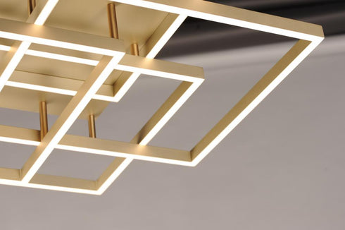 ET2 Traverse LED Single Pendant in Champagne Finish Model: E21516-CHP