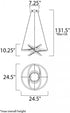 ET2 Twisted Single Pendant Model: E30644-MW