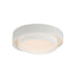 ET2 Ziggurat Flush Mount in White Finish Model: E51042-WT