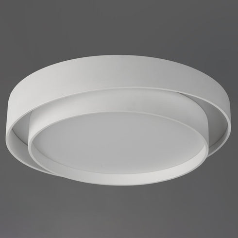 ET2 Ziggurat Flush Mount in White Finish Model: E51044-WT