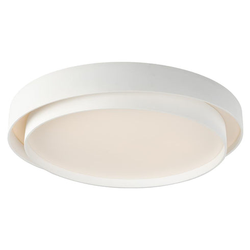 ET2 Ziggurat Flush Mount in White Finish Model: E51046-WT