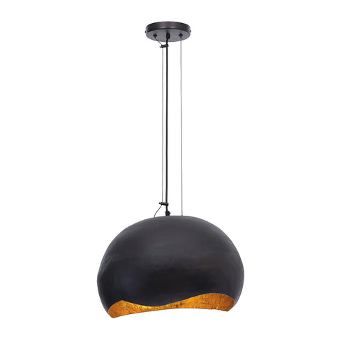 Eurofase Baleia 2 Light Pendant In Black And Gold Foil Model: 46440-013