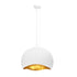 Eurofase Baleia 3 Light Pendant In White And Gold Foil Model: 46439-024