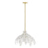 Eurofase Jalore 3 Light Pendant in Distressed White Model: 46434-029