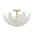 Eurofase Jalore 3 Light Semi flushmount in Distressed White Model: 46437-020