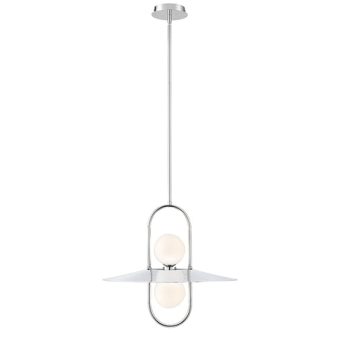 Eurofase Millbrook 2 Light LED Chandelier in Chrome Model: 35898-023