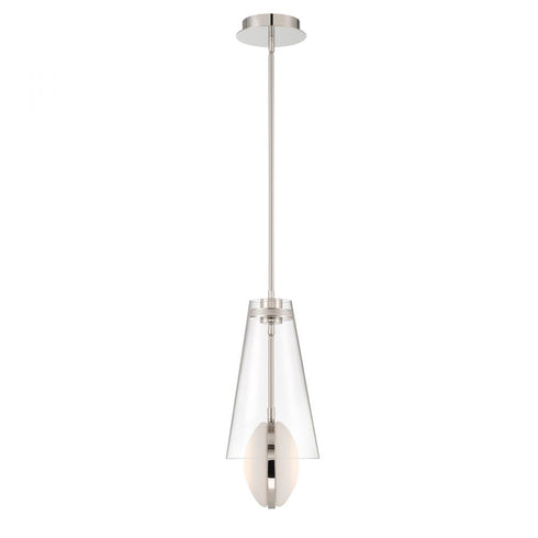 Eurofase Solar Powered Solari 2 Light Pendant in Polished Nickel Model: 45609-028