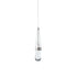 Hubbardton Forge 1 Light Link Blown Glass Low Voltage Mini Pendant in Vintage Platinum Finish Model: 161042-SKT-STND-82-YG0434