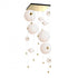 Hubbardton Forge Abacus 10 Light Square LED Pendant Model: 139051-LED-STND-20-GG0694