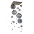 Hubbardton Forge Abacus 10 Light Square LED Pendant Model: 139051-LED-STND-20-GG0694