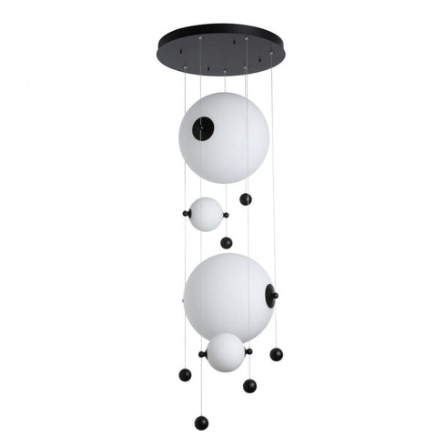 Hubbardton Forge Abacus 4 Light Round LED Pendant Model: 139052-LED-STND-05-YL0694