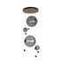 Hubbardton Forge Abacus 4 Light Round LED Pendant Model: 139052-LED-STND-05-YL0694