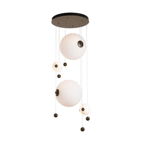 Hubbardton Forge Abacus 4 Light Round LED Pendant Model: 139052-LED-STND-05-YL0694