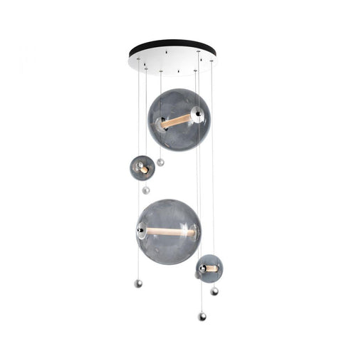 Hubbardton Forge Abacus 4 Light Round LED Pendant Model: 139052-LED-STND-05-YL0694