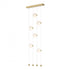 Hubbardton Forge Abacus 6 Light Ceiling To Floor LED Pendant Model: 139055-LED-STND-07-GG0668