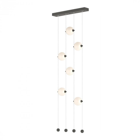 Hubbardton Forge Abacus 6 Light Ceiling To Floor LED Pendant Model: 139055-LED-STND-07-GG0668