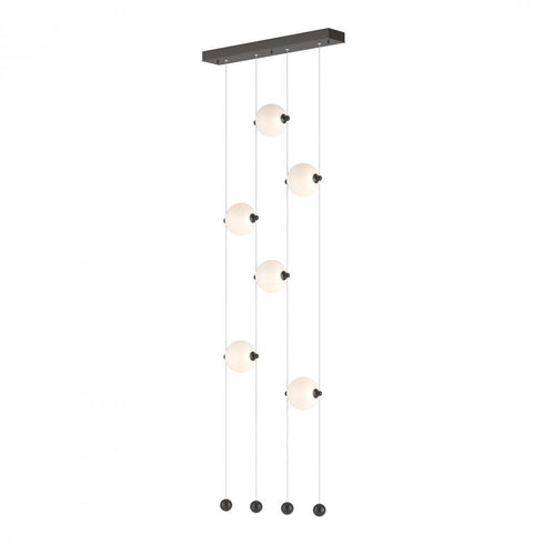 Hubbardton Forge Abacus 6 Light Ceiling To Floor LED Pendant Model: 139055-LED-STND-07-GG0668