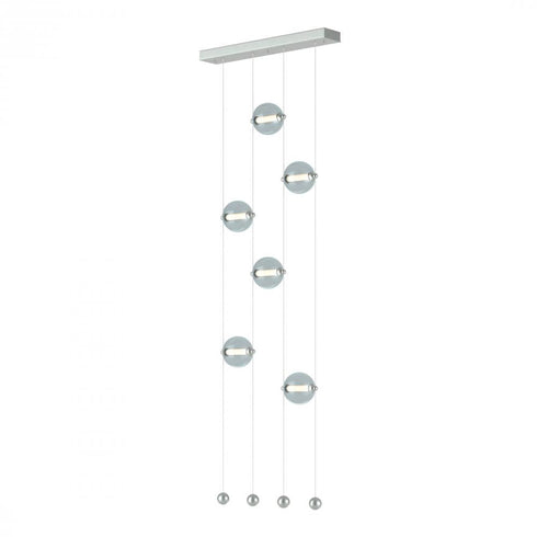 Hubbardton Forge Abacus 6 Light Ceiling To Floor LED Pendant Model: 139055-LED-STND-07-GG0668