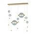 Hubbardton Forge Abacus 7 Light Double Linear LED Pendant Model: 139054-LED-STND-07-YL0694