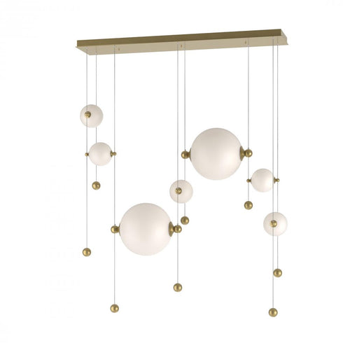 Hubbardton Forge Abacus 7 Light Double Linear LED Pendant Model: 139054-LED-STND-07-YL0694