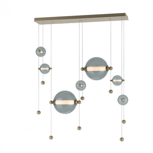 Hubbardton Forge Abacus 7 Light Double Linear LED Pendant Model: 139054-LED-STND-07-YL0694