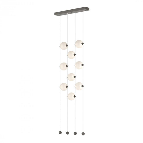 Hubbardton Forge Abacus 9 Light Ceiling To Floor LED Pendant Model: 139057-LED-STND-10-GG0668