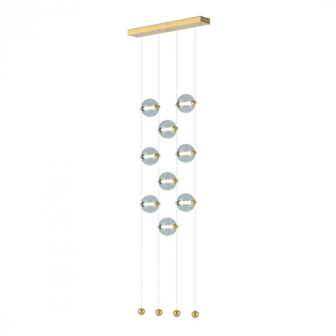 Hubbardton Forge Abacus 9 Light Ceiling To Floor LED Pendant Model: 139057-LED-STND-10-GG0668