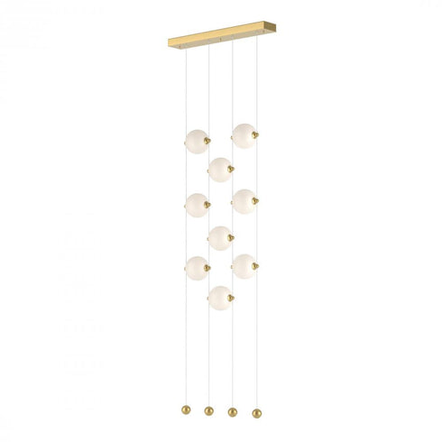 Hubbardton Forge Abacus 9 Light Ceiling To Floor LED Pendant Model: 139057-LED-STND-10-GG0668