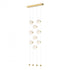 Hubbardton Forge Abacus 9 Light Ceiling To Floor LED Pendant Model: 139057-LED-STND-10-GG0668