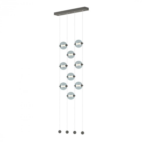 Hubbardton Forge Abacus 9 Light Ceiling To Floor LED Pendant Model: 139057-LED-STND-10-GG0668