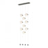 Hubbardton Forge Abacus 9 Light Ceiling To Floor LED Pendant Model: 139057-LED-STND-10-GG0668