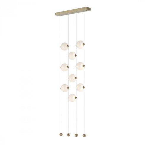 Hubbardton Forge Abacus 9 Light Ceiling To Floor LED Pendant Model: 139057-LED-STND-10-GG0668