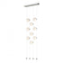 Hubbardton Forge Abacus 9 Light Ceiling To Floor LED Pendant Model: 139057-LED-STND-10-GG0668