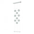 Hubbardton Forge Abacus 9 Light Ceiling To Floor LED Pendant Model: 139057-LED-STND-10-GG0668